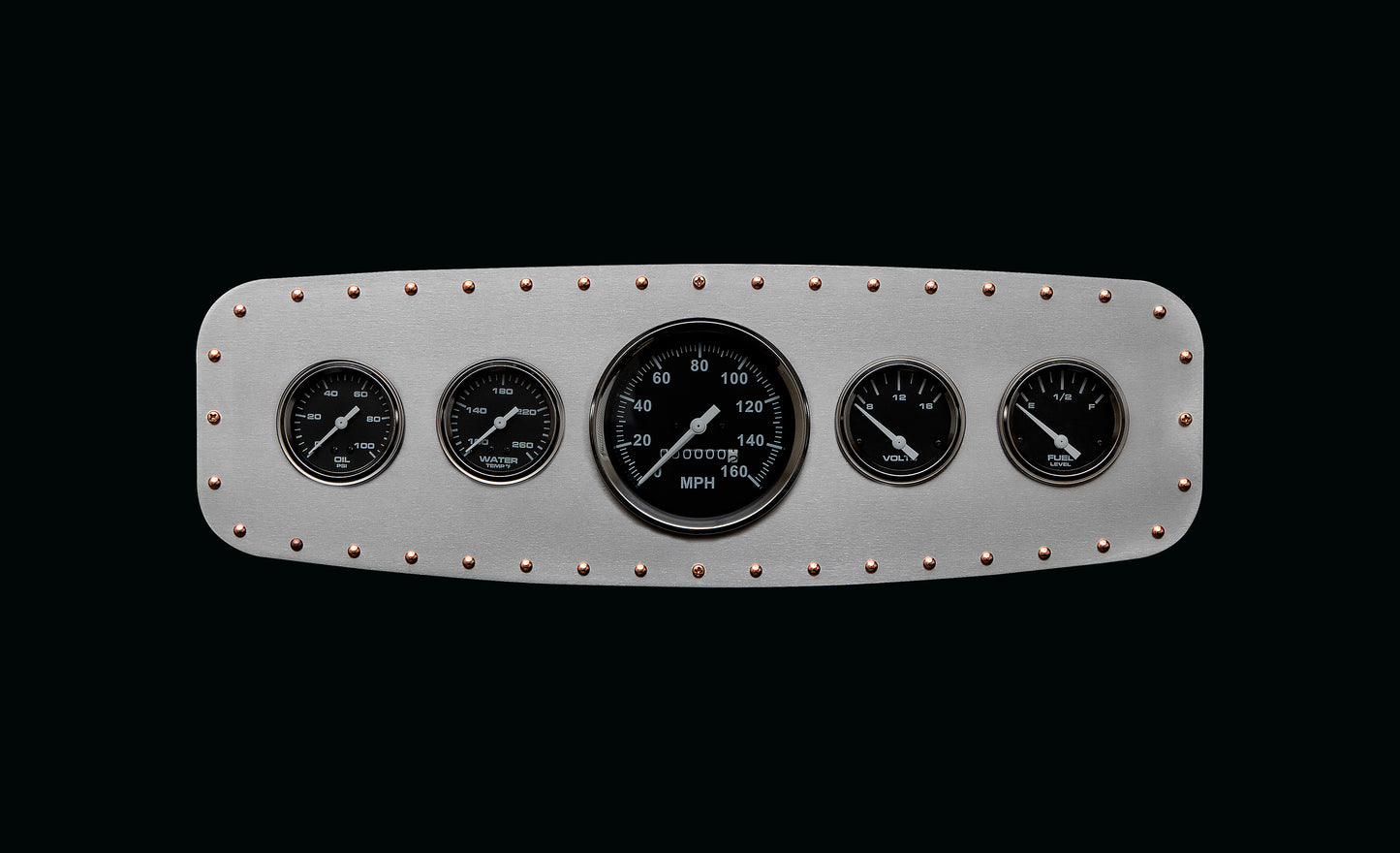 Aviation 5 Gauge Dash Insert + Copper Rivets