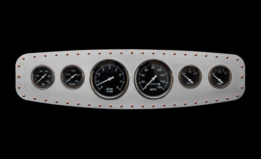 Aviation 6 Gauge Dash Insert + Copper Rivets