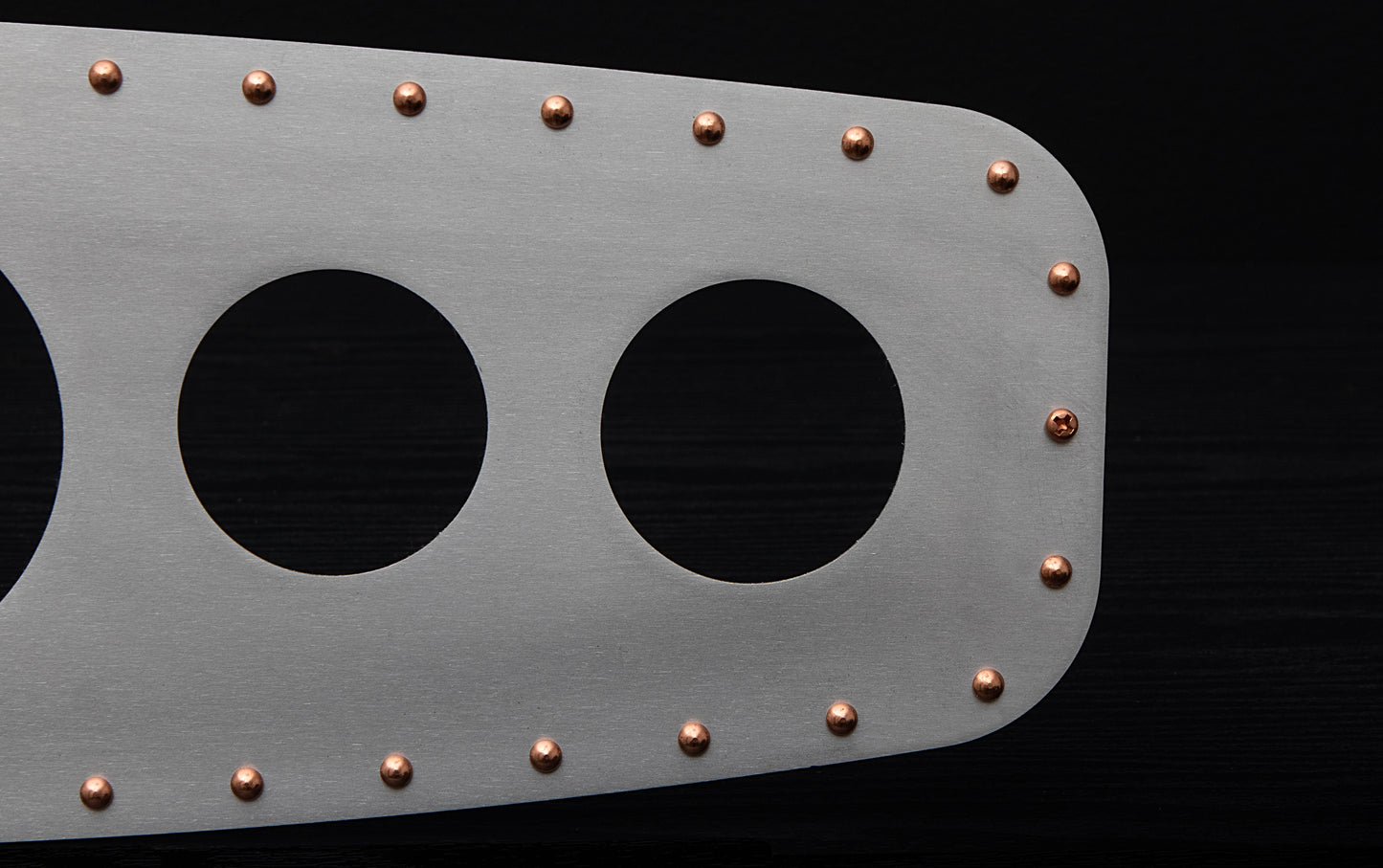 Aviation 5 Gauge Dash Insert + Copper Rivets
