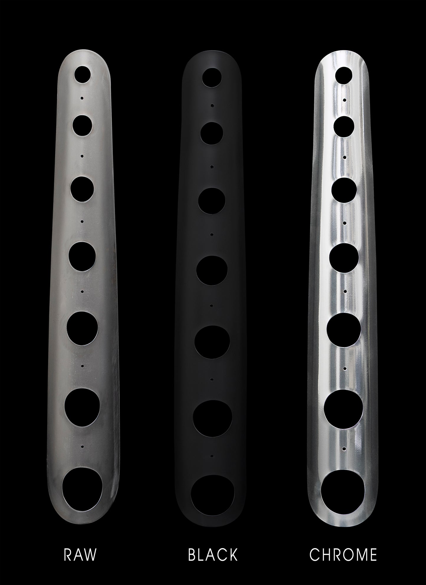 Lake-Style Header Guard Heat Shields - PerformaChrome Finish