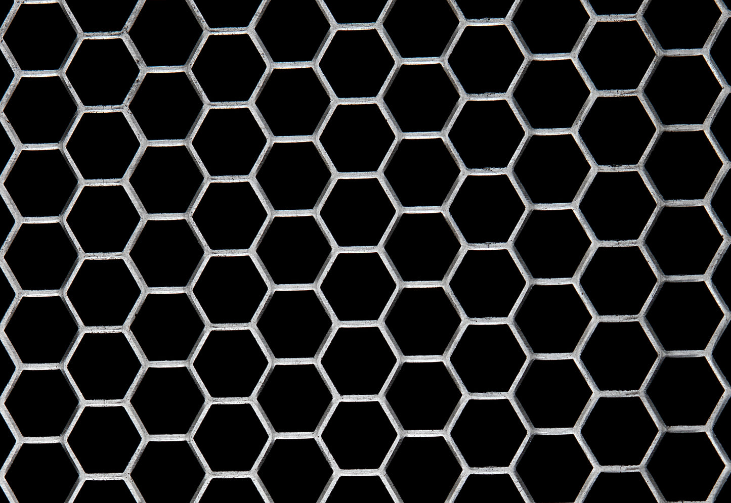 1930-1931 Ford Model A Aluminum Grille Insert - Hexagon Mesh