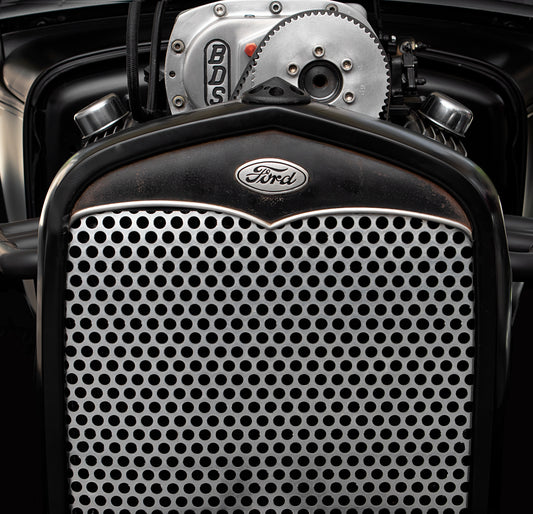 1930-1931 Ford Model A Aluminum Grille Insert - Circle Mesh