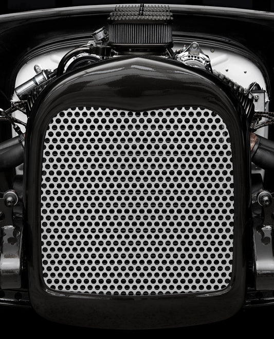 1928-1929 Ford Model A Aluminum Grille Insert - Circle Mesh